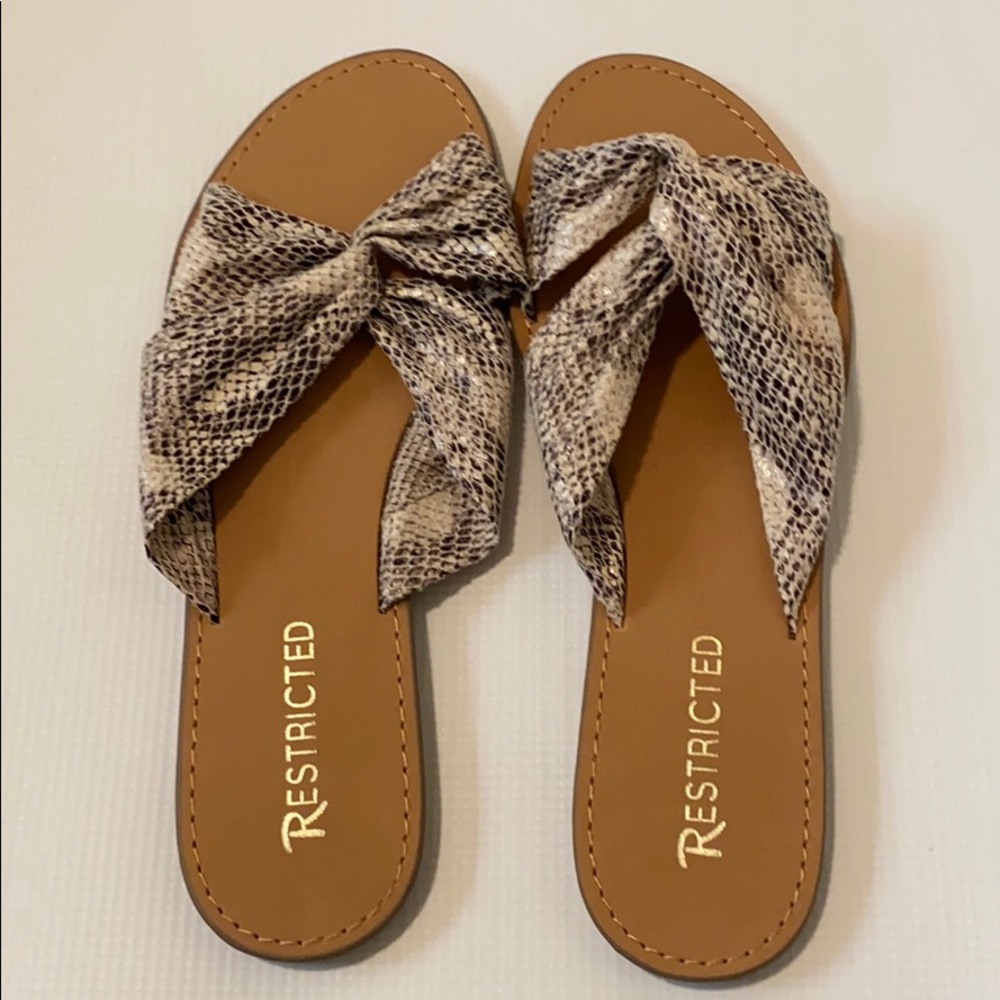 Snake print slides!